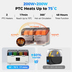 Creality Filament Dryer 4 Spools, Space Pi X4L Filament Storage Box, Dual Heating Chambers Dual 200W PTC Heats, Fast Drying Moisture-Free Storage, for PLA, PETG, TPU, ABS 1.75/2.85mm