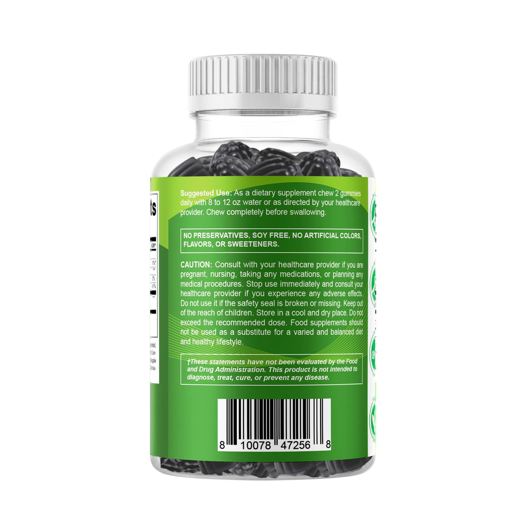 Vitamatic Sugar Free Moringa Gummies – 10,000 mg Equivalent per Serving (from 200 mg of 50:1 Extract) – Green Superfood Supplement – 60 Pectin-Based Vegan Gummies – No Sugar Added (Pack of 2)