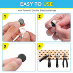 TRYMAG Ceramic Magnets for Crafts, Small Round Disc Crafts Magnets with Adhesive Backing 18mm (.709 inch), Flat Circle Ferrite Industrial Magnets for Crafts, DIY, Science, Hobbies, Project - 200 PCS