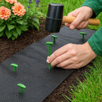 100 ct. Contractor Grade 4-Inch Biodegradable Stakes - Eco-Friendly Sod Staples for Weed Fabric, Landscape Staples & Landscape Fabric, Netting, Gardening and Blanket