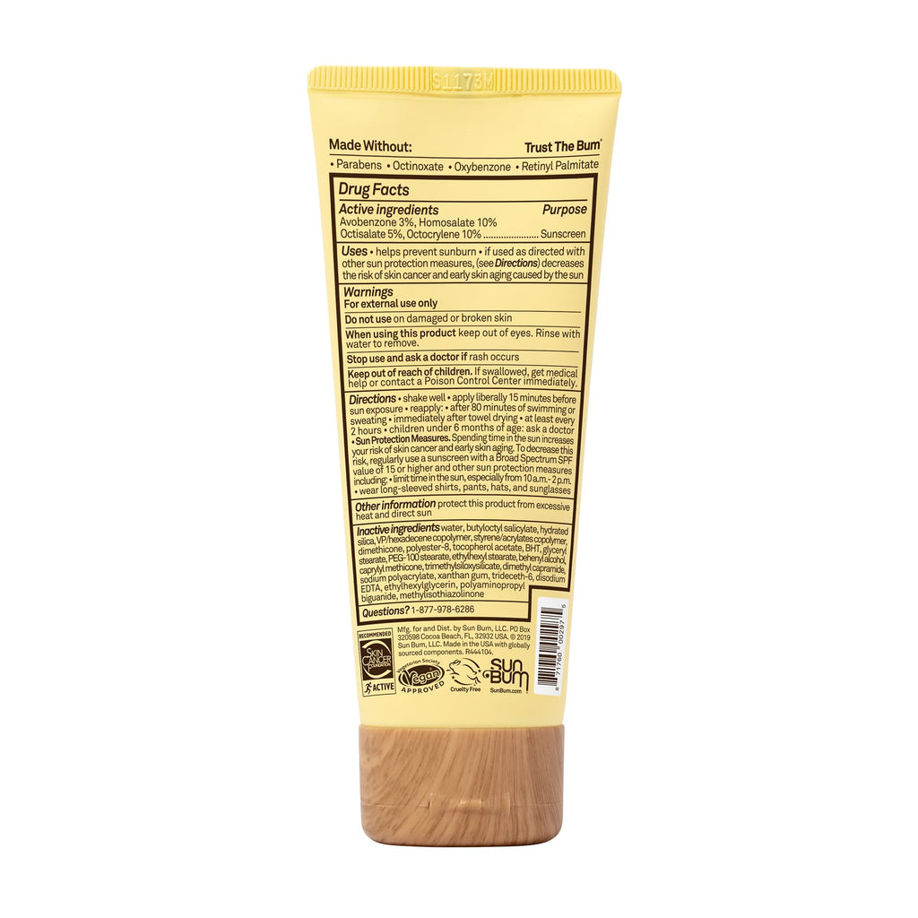 Sun Bum Original SPF 50 Sunscreen Face Lotion - Broad Spectrum Moisturizing Facial Sunscreen with Vitamin E -Fragrance Free - Travel Size - 3 oz
