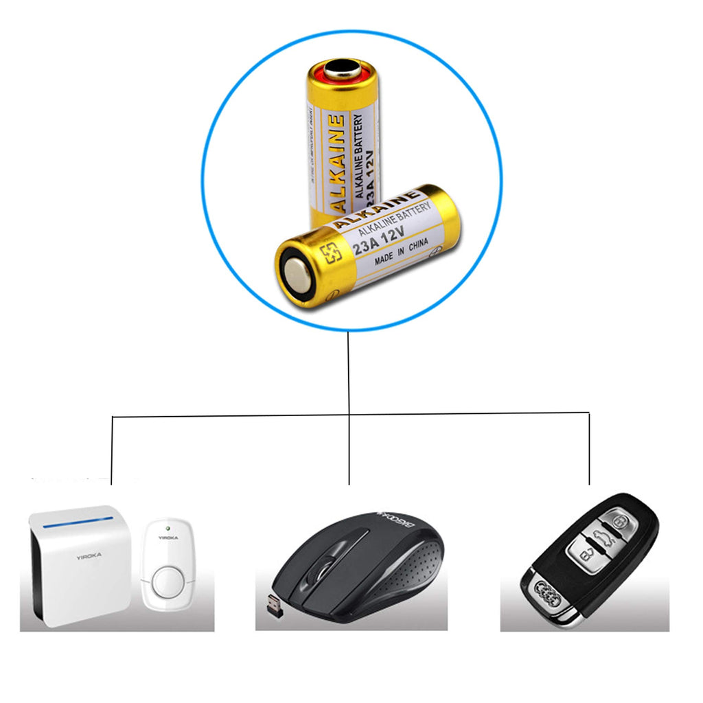 LiCB A23 23A 12V Alkaline Battery (10-Pack)