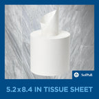 Georgia-Pacific SofPull Centerpull 2-Ply Mini Toilet Paper by GP PRO, 19516, 500 Sheets Per Roll, 16 Rolls Per Case, White