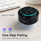XLEADER, Upgraded, Pro Shower Speaker, Certified IPX7 Waterproof Bluetooth Speaker, with Suction Cup, Silicone Lanyard, 8W Crystal Sound&Rich Bass, 15H Playtime, Ideal Gifts - SoundAngel Mate(2 Gen)