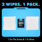 DUDE Wipes Double Deuce Unscented Travel Wipes - 2 Wipes per Pack (40 packs, 80 Count) - On-The-Go Adult Flushable Wipes for Sensitive Skin - Infused with Vitamin E and Aloe - Septic and Sewer Safe