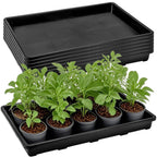 ZAVOOS 6 Pack Nursery Potting Trays with No Drain Holes