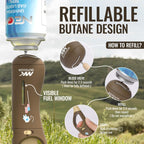 MK Lighter Outdoor Series Willow 9-Inch Xtra Length Extended Flex Neck 4-Pack Designs Multipurpose Refillable Adjustable Flame, Candle & BBQ Lighters, Prepping & Camping Supplies, Survival Lighters