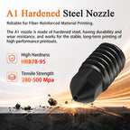 2 Pack 0.4mm A1 Mini/A1/A2L Hotend Kit Hardened Steel Nozzle for Bambu Lab