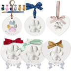 MYPAWLETS Dog Cat Pawprints Keepsake Kit,Make 3 Clay Paw Print Ornaments