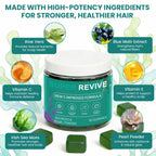 caicieter Super Revive Gummies for Hair Loss - Sea Moss Gummies with Vitamin C, E, Aloe Vera & Pearl Powder Glow, Promotes Thicker, Fuller & Stronger Hair - 60 Count