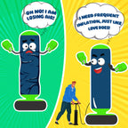QPAU Punching Bag for Kids 3-6, Inflatable Dinosaur Toy, 48 in, Green