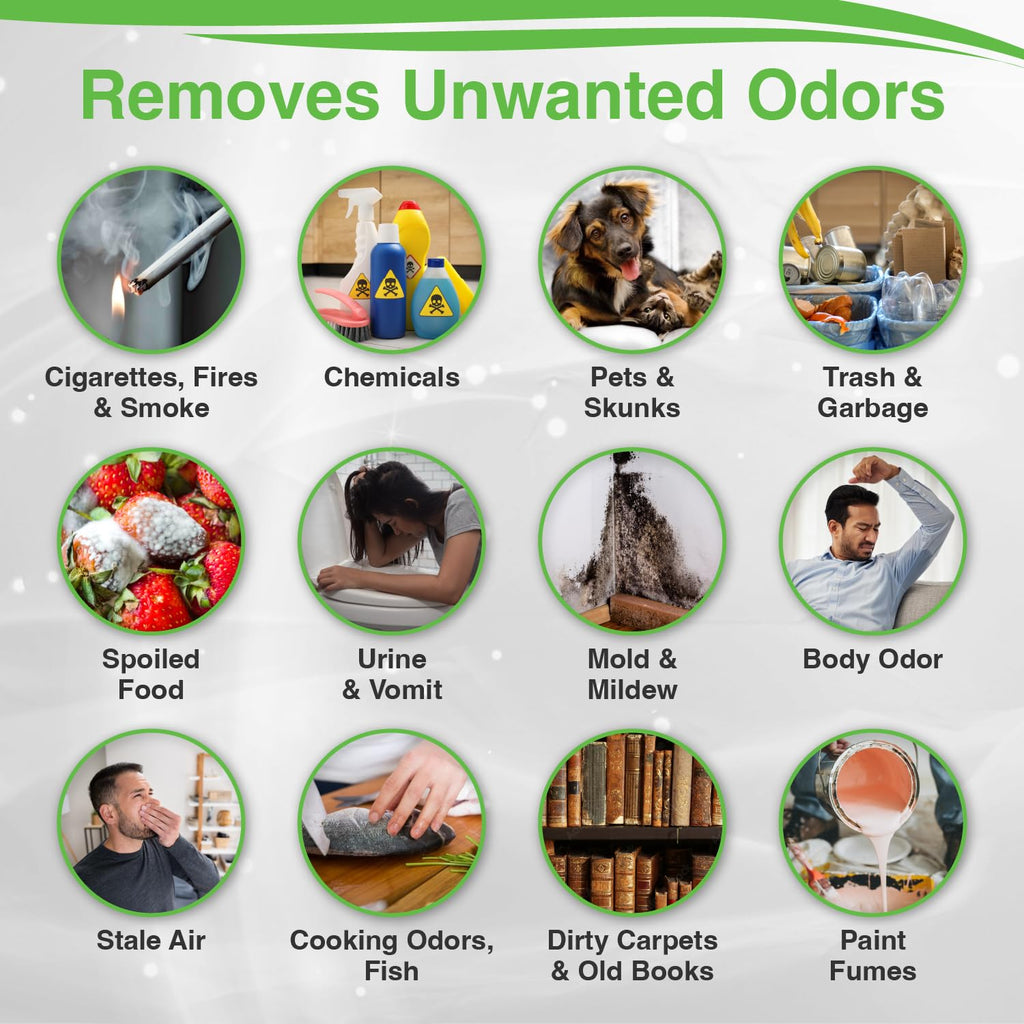 Biocide Systems Room Shocker Strong Odor Eliminator for Home & Office, Eco-Friendly Chlorine Dioxide Odor Bomb for House Interior Up to 400 Square Feet of Floor Space (Single Pack)