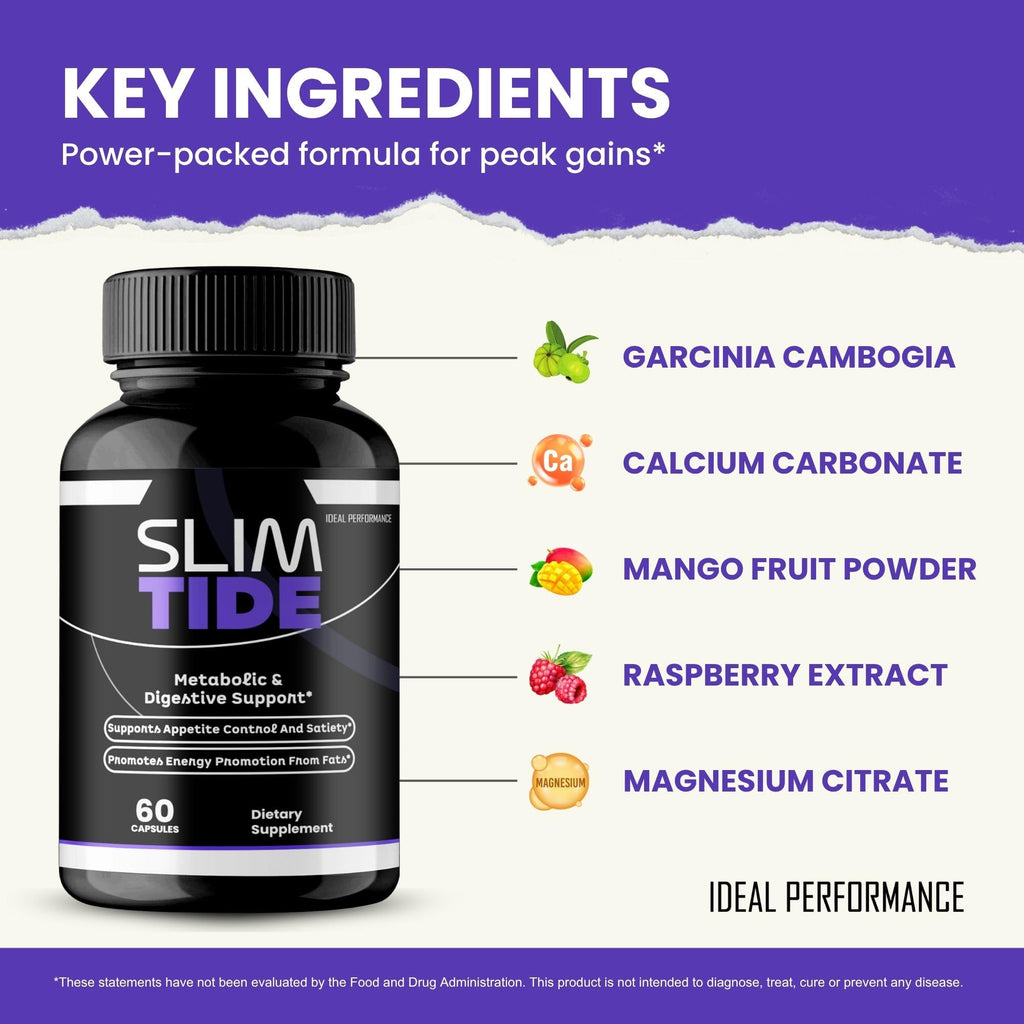 IDEAL PERFORMANCE SlimTide Capsules, SlimTide Pills Reviews (2 Pack)