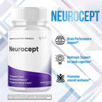 Neurocept Capsules, Official Neurocept Brain Supplement Pills with All Natural Ingredients, Advanced Formula Support Pills with Maximum Strength Premium Vitamins for Women and Men (60 Capsules)