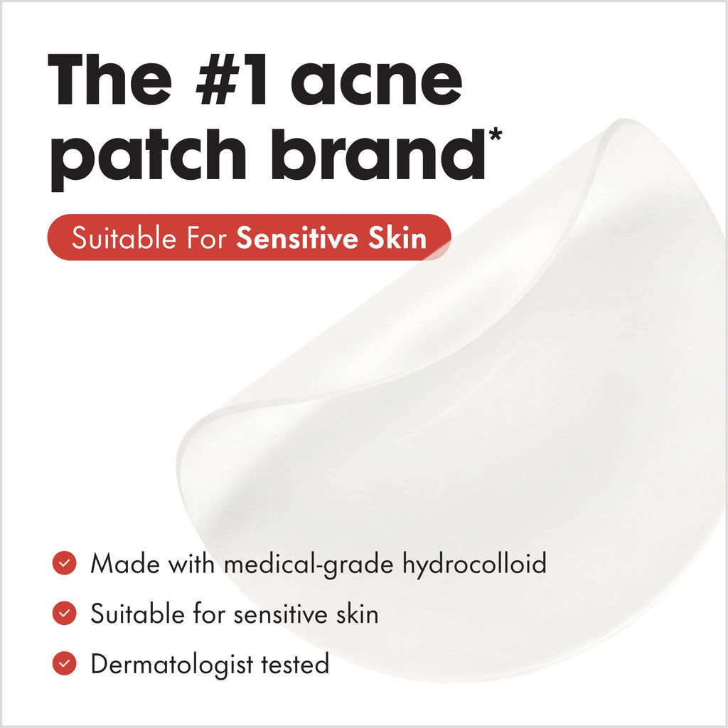 Mighty Patch Hero Cosmetics Original Nighttime Acne Pimple Patches, 75 Ct