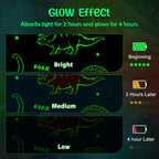 Dinosaur Gifts Toys for Boys Girls - Glow in The Dark Dino Blanket Best Christmas Birthday Valentines Easter Presents for Kids Age 1 2 3 4 5 6 7 8 9 10 Year Old Child Teen Toddler Soft Throw 50"x60"