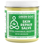 Green Goo Skin Repair Healing Salve, Natural Body & Face Moisturizer with Aloe Vera, Improves Skin's Appearance, Great for Scarring & Wrinkles, 4 Oz