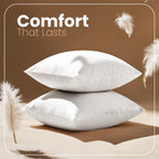 Utopia Bedding 24x24 Pillow Inserts, White Throw Pillows for Couch, 2 Pack