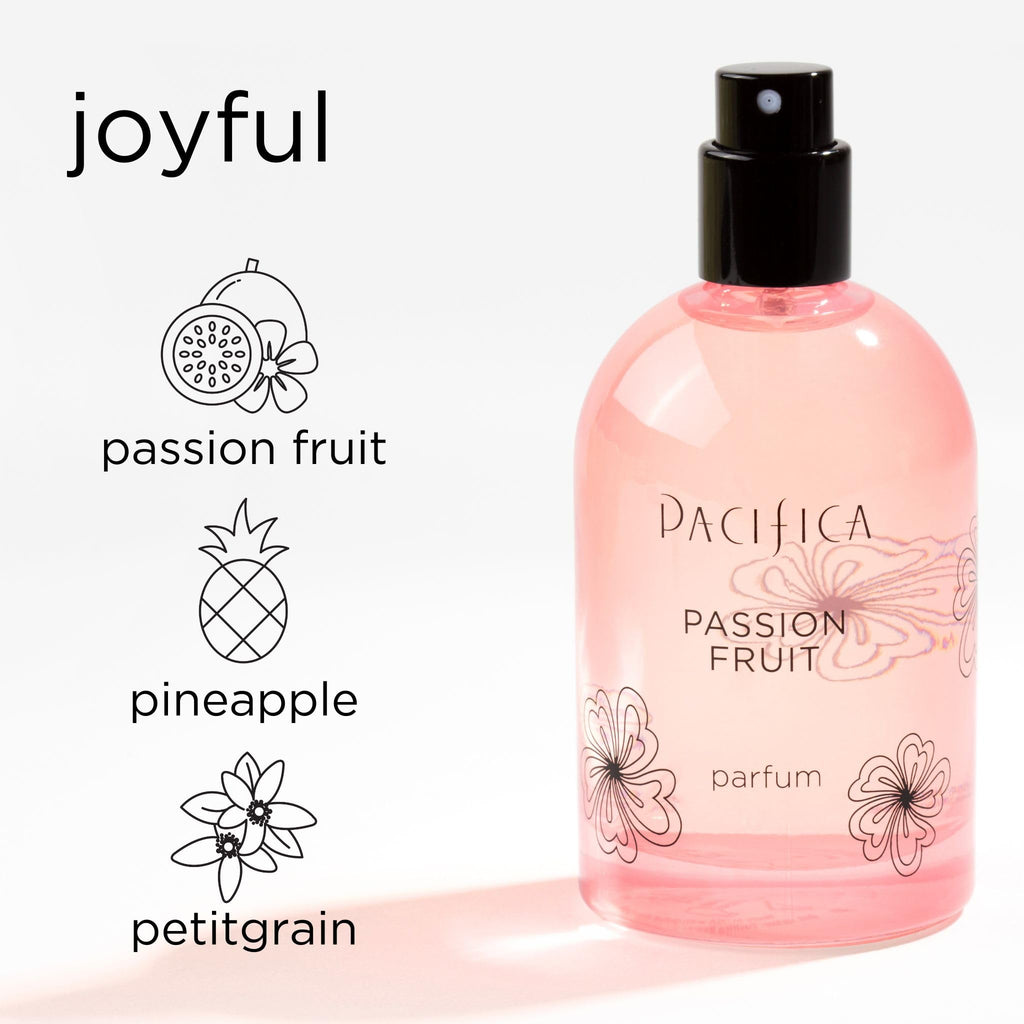 Pacifica Passion Fruit Perfume ��� Tropical Fruity Floral Clean Perfume for Women with Passionfruit, Pineapple & Vanilla, Vegan, Non-Toxic, Beachy Summer Scent (2 fl oz)