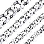 ChainsHouse Stainless Steel Mens Cuban Link Chain 6mm Hip Hop Jewelry 20"