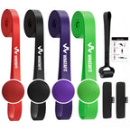 WHATAFIT Resistance Bands, Pull Up Assistance Bands, Exercise Bands, Workout Bands Set for Men and Women Home Fitness, Body Stretching, Strength Training, Physical Therapy