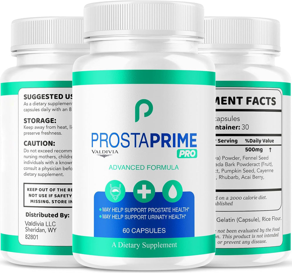 ProstaPrime Pro Capsules - Official for Men Supplement Support, Natural Premium Advanced Formula Health & Wellness, ProstaPrime Pro Reviews, 60 Capsules for 1 Month