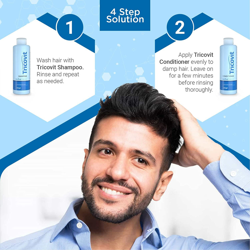 Tricovit Tricocaps Hair Growth Supplement - Hair Loss Treatments for Women & Men Developed by Dermatologists - Contains Amino Acids & Vitamins to Promote Cell Regeneration (60 Softgels)