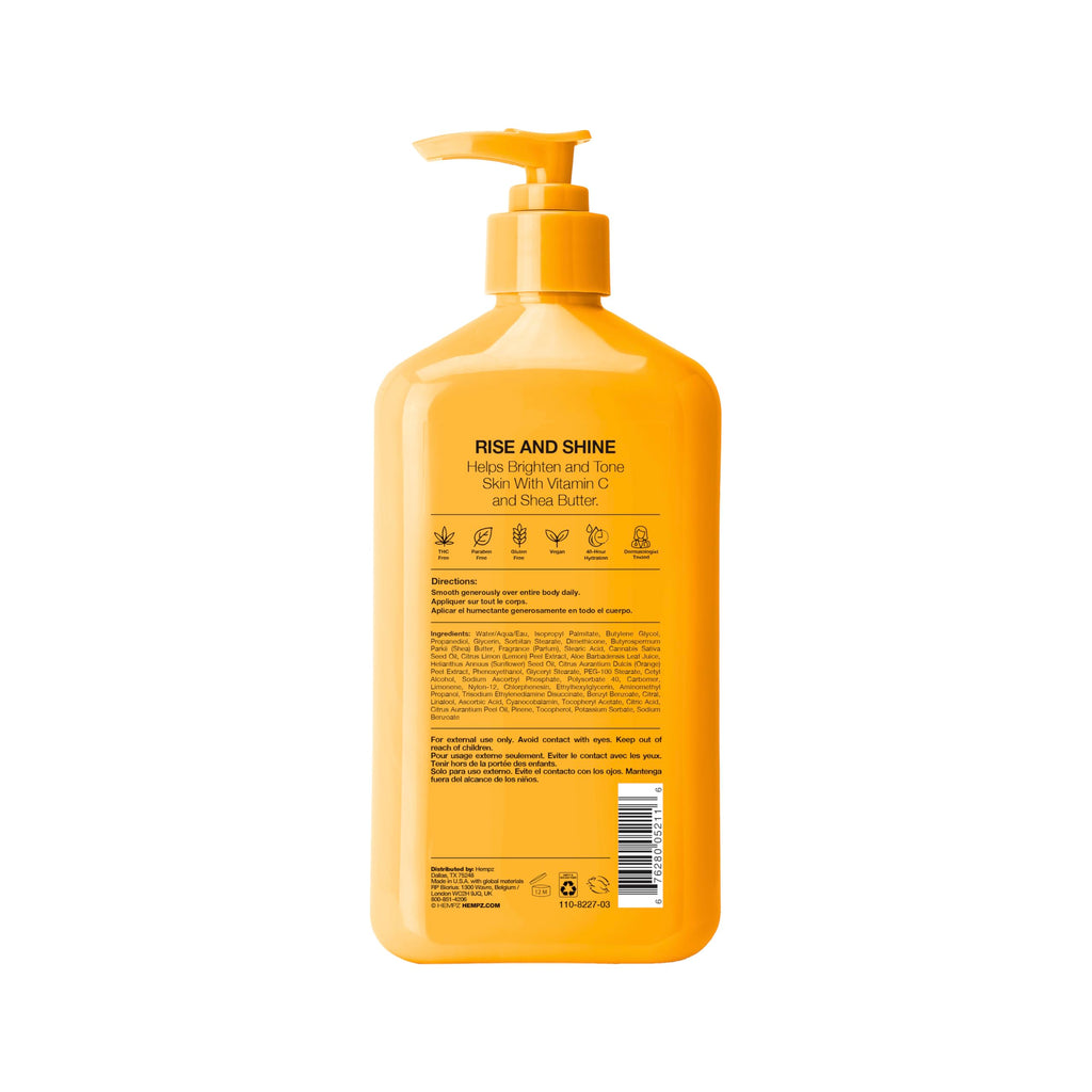 Hempz Body Lotion - Citrus Blossom Limited Edition Daily Moisturizing Cream with Vitamin C, Shea Butter, Aloe, Orange Extract, Hemp Seed Oil Body Moisturizer -17 Fl Oz
