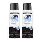Rust-Oleum Low Odor Premium Spray Paint, 11 oz, Matte Blackout, 2 Pack