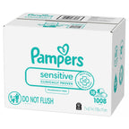 Pampers Sensitive Baby Wipes, Unscented, Fragrance Free, Clinically Proven, Water Based, Hypoallergenic, Multi-Use, Hand Wipes, 1008 Wipes Total (18X Flip-Top Packs)