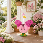 Bolsome Summer Goose Outfit Porch Goose Butterfly Outfit 23 Inch Garden Goose Butterfly Clothes with Wings Antenna Hat for Summer Holiday Outdoor Patio Yard Lawn Art Decor