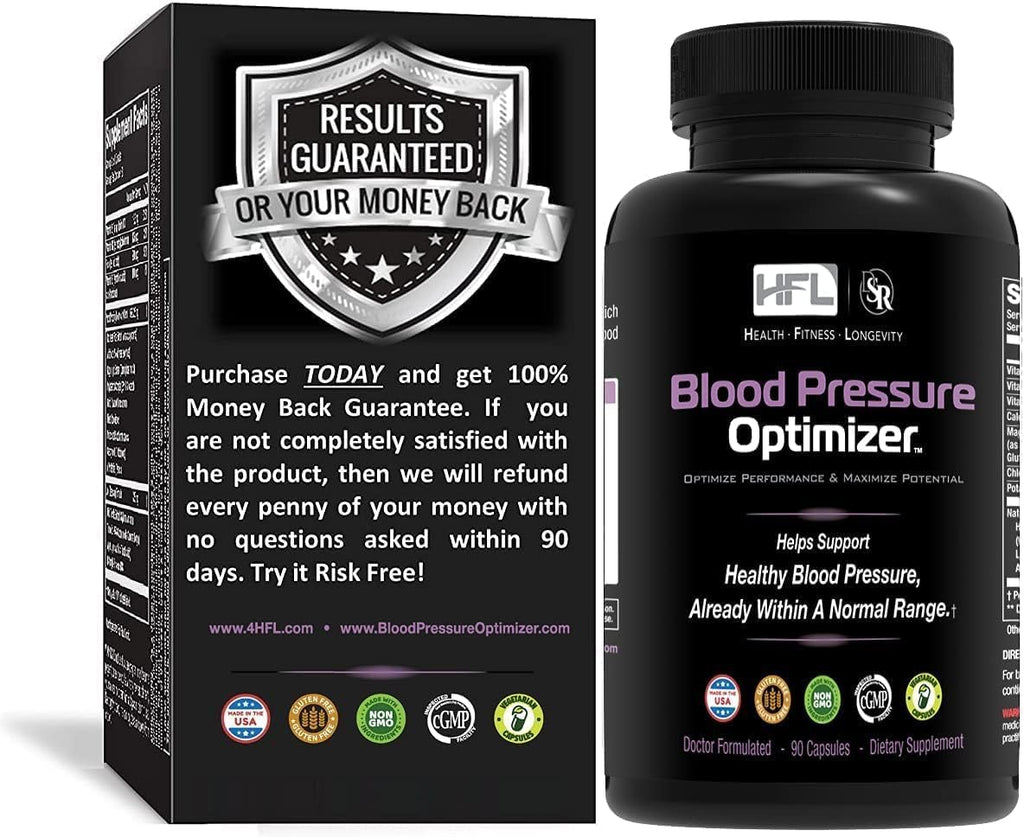 HFL Blood Pressure Optimizer™ by Dr. Sam Robbins | Healthy Blood Pressure & Vascular Function | Heart, Brain & Kidney Health