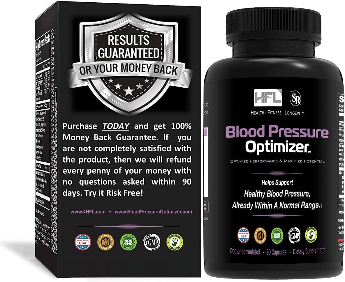 HFL Blood Pressure Optimizer™ by Dr. Sam Robbins | Healthy Blood Pressure & Vascular Function | Heart, Brain & Kidney Health