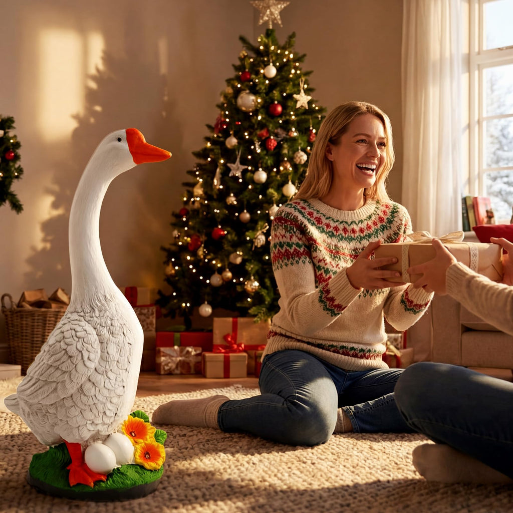 vchin Large Porch Goose Statue, 23 inch Large Porch Goose Statue