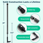 Lilyvane Crack Weeder for Crevice Weeds Weeding: 59” Long Handle, Heavy Duty Carbon Steel Weed Puller for Sidewalk Paver Deck Boards Weed Removal