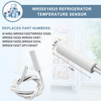 AMI PARTS WR51X10055 Refrigerator Defrost Heater Kit, Temperature Sensor WR55X10025, High Limit Thermostat WR50X10068 Replacement Compatible with General Electric