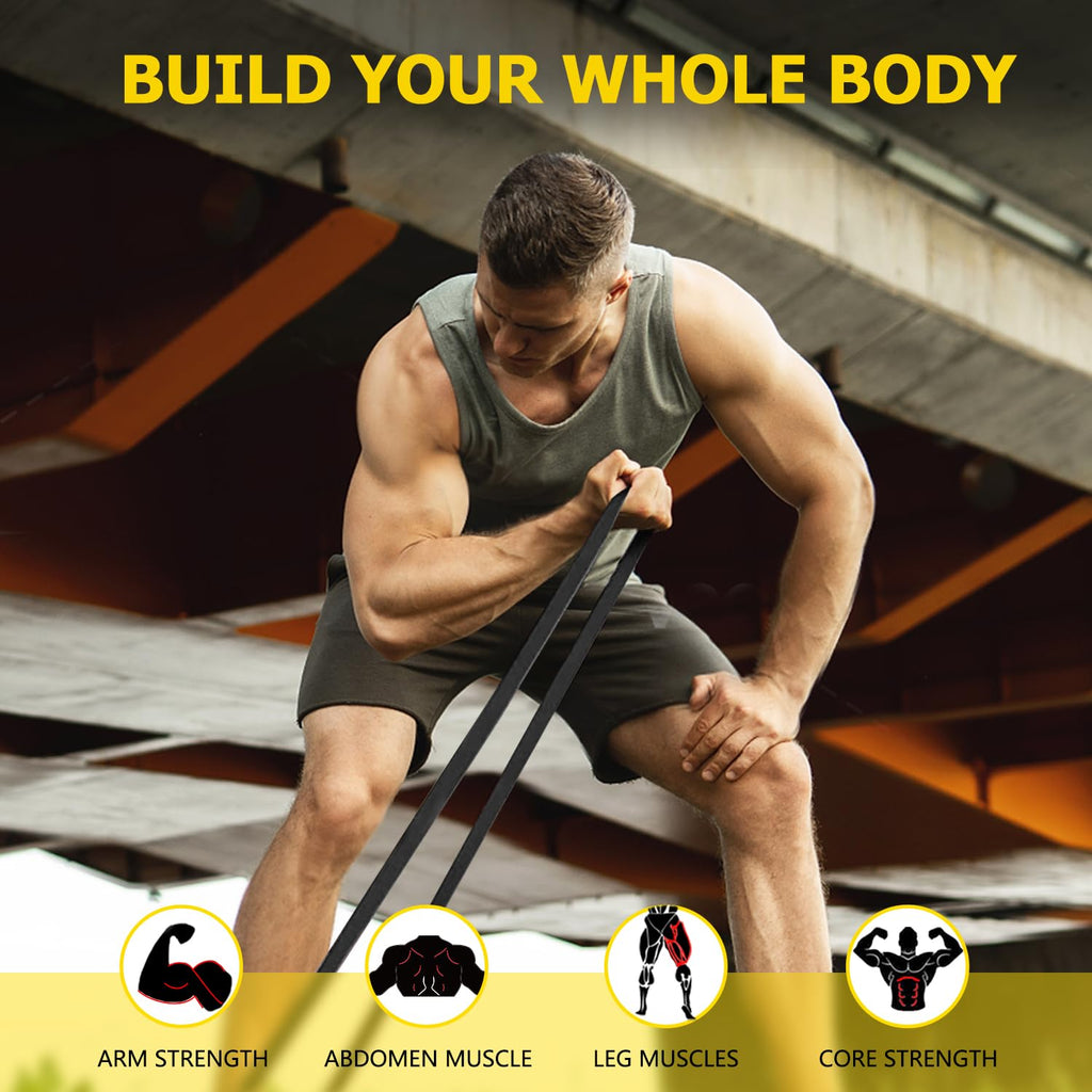 Pull Up Bands, Resistance Bands, Pull Up Assistance Band Exercise Bands for Men & Women Working Out, Body Stretching, Physical Therapy, Muscle Training - Green