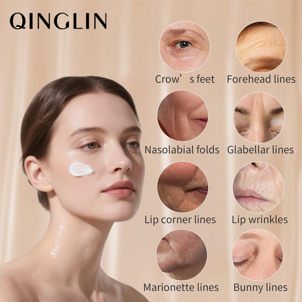 QINGLIN Polypeptide Tightening Anti-Wrinkle Cream, Firming and Smoothing Face Moisturizer, Lift & Hydrate Full Face for Youthful Skin, 1.76 oz