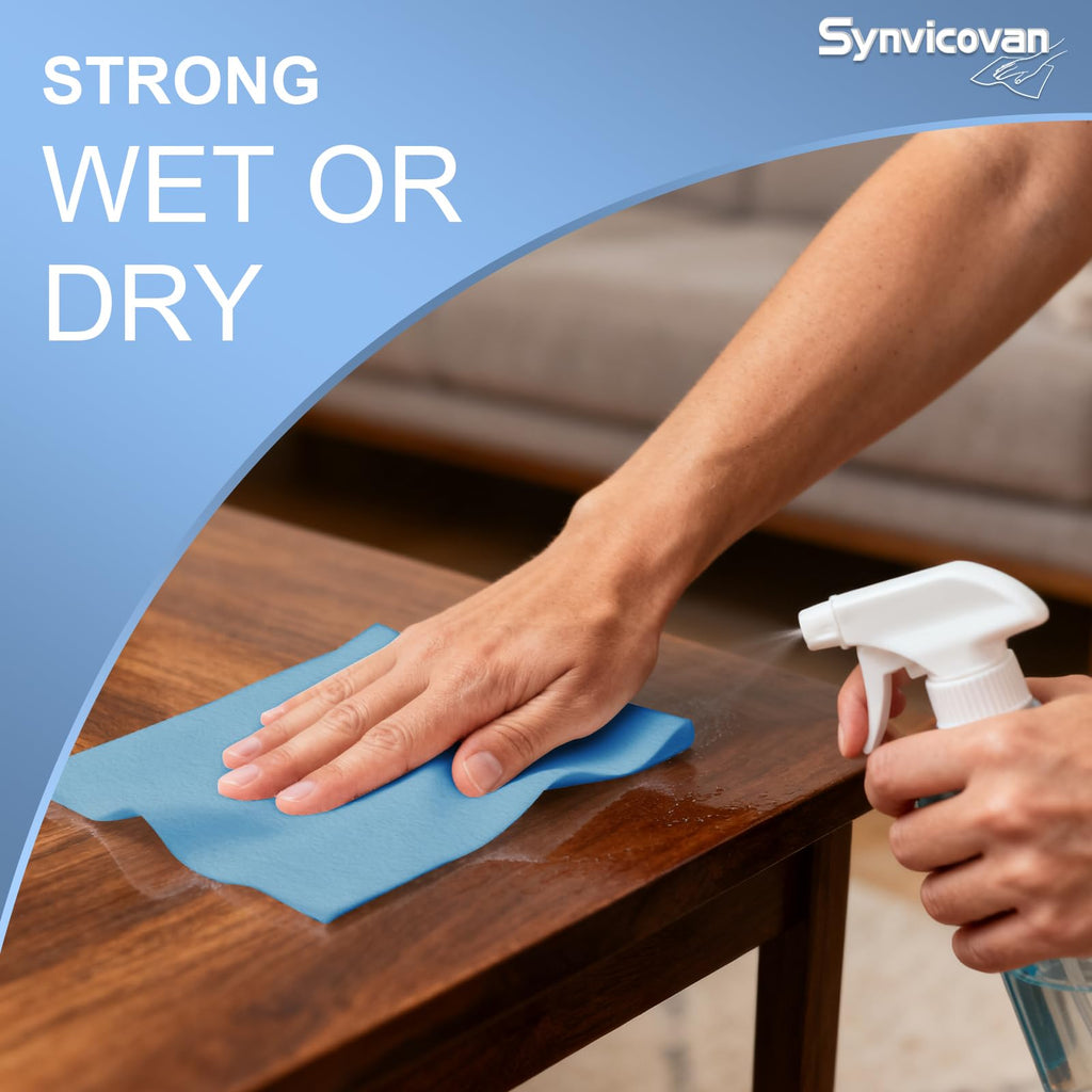 Synvicovan Heavy Duty Cloths, Extra Absorbent Towels Jumbo Roll,Blue