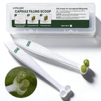 CAPSLogist Capsule Scoops 2 Pack, Tools for Filling Capsules, Empty Pill Capsule Filler for Supplements Powdered, Suitable for Size 000