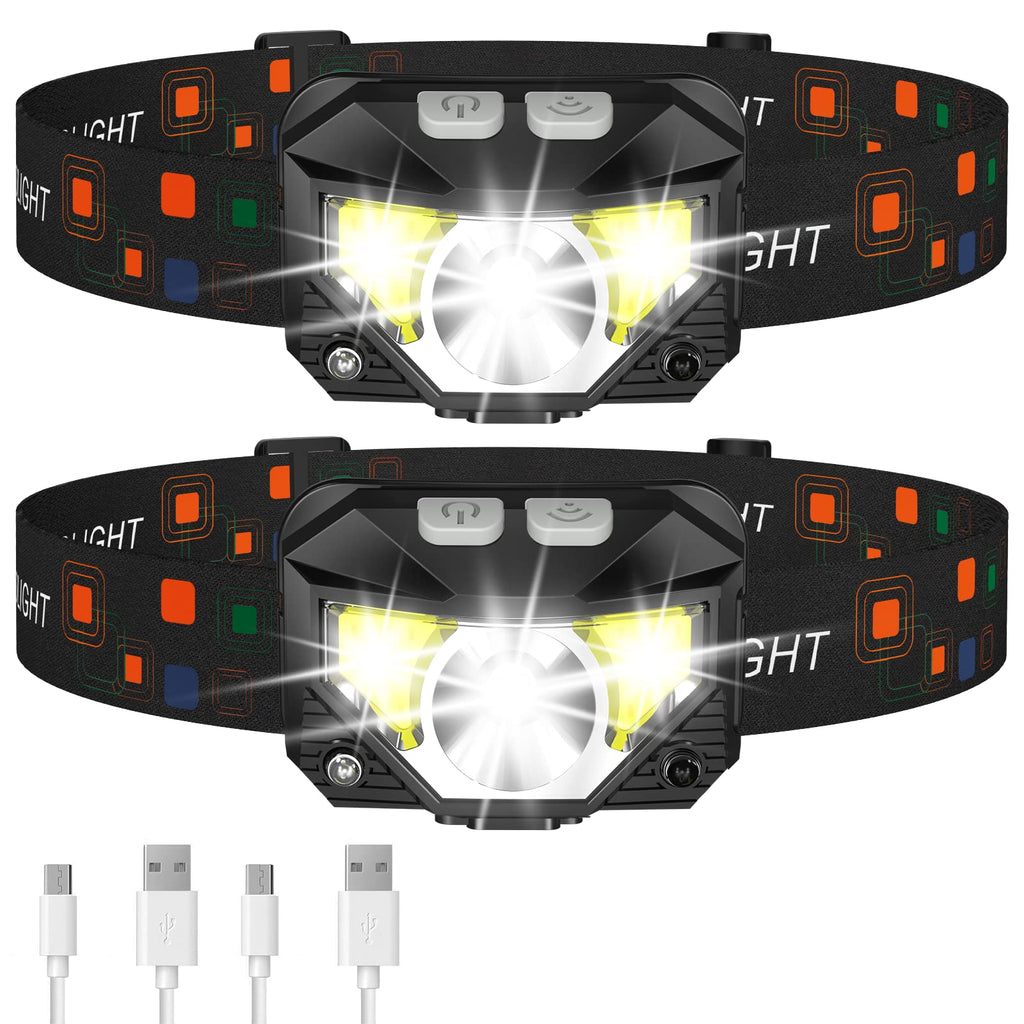 LHKNL Headlamp Flashlight, Lumen Bright Head Lamps LED Rechargeable Camping