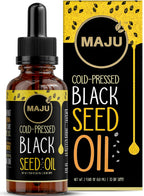 Maju Superfoods Black Seed Oil - 3 Times TQ, Cold-Pressed, Travel Size, 100% Turkish Black Cumin Seed Oil, Liquid Pure Blackseed, Glass Bottle, 2 Oz