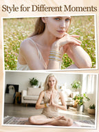 Alphatool Glitter Jelly Gold Bangles Bracelets for Women