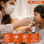 30Pcs 1ml Syringes with Cap Oral Dispenser Syringe