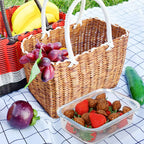M MCIRCO 10 Pack,22 oz Glass Food Storage Containers with lids, Gray
