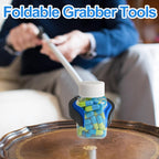 Tottist 12-Piece Heavy-Duty Trash Collection Tool - 32-Inch Lightweight Telescopic Grabber Ergonomic Handle, Non-Slip Grip | Multi-Purpose Mobility Aid for Seniors