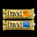 David High Protein Bars - 0g of Sugar, Low Carb, Gluten Free - 28g of Protein, 150 Calories - Variety 6 Pack (3x Peanut Butter Chocolate Chunk, 3x Chocolate Chip Cookie Dough