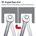 24-Piece All-Purpose Master Combination Wrench Set with Roll-up Pouch | SAE 1/4” to 1”, Metric 8mm to 24mm | Perfect for General Household, Garage, Auto Repairs, Car, Truck, Boat, and Travel Emergency