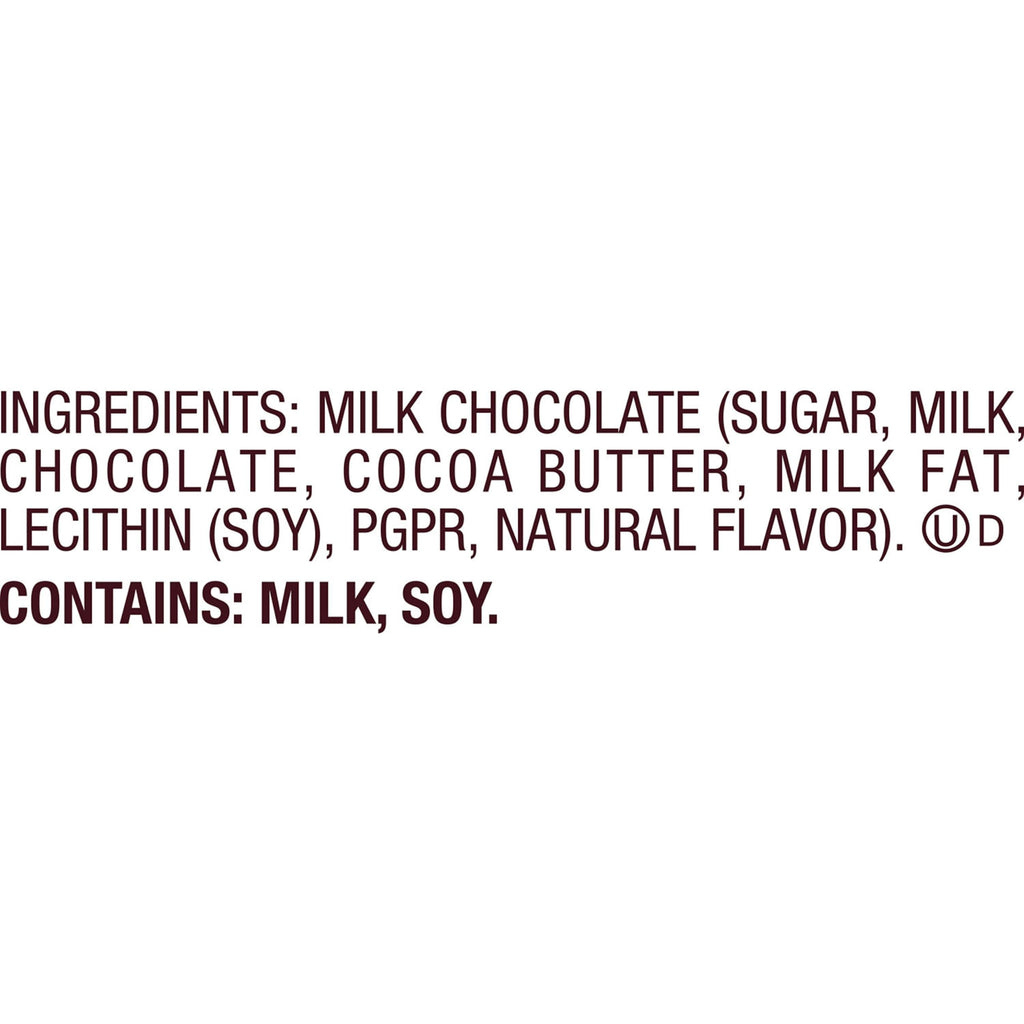 HERSHEY'S Milk Chocolate Candy Bars, 1.55 oz (36 Count)