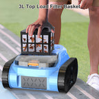 (2025 Upgrade) Pool Vacuum for Inground Pools, Robotic Pool Cleaner, Cordless Wall Climbing Pool Cleaner, Cleans Pool Floors, Walls & Waterline, Cleaning Up to 2100 Sq.ft, 180 Min